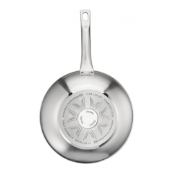 TEFAL HERO SET POÊLE WOK 28 CM + SAUTEUSE 24 CM AVEC COUVERCLE INOX INDUCTION