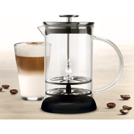 Bialetti Cappuccinatore, Perfect Cream, Passe au micro-ondes, Passe au lave-vaisselle, 330 ml, Verre