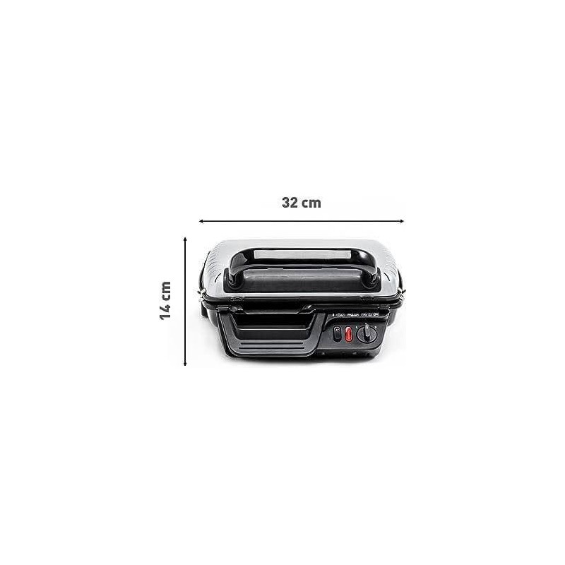 Tefal Ultra Compact Grill électrique, Position barbecue, 2000 W,