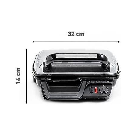 Tefal Ultra Compact Grill électrique, Position barbecue, 2000 W,